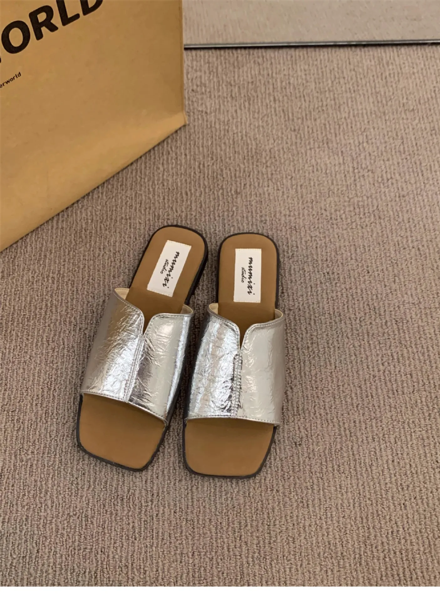 Naisten Tossut Litteät Kesäiset Rantakengät Naisten Sandaalit Ulkoilukengät Vapaa-ajan Kengät Atosille_voghion.com