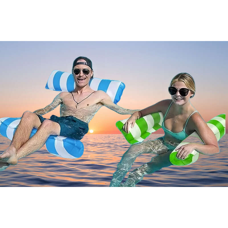 【 1226 People Praised 】 Swimming Drainage Inflatable Bed, Summer Foldable Adult And Child Water Play Chair, Swimming_voghion.com