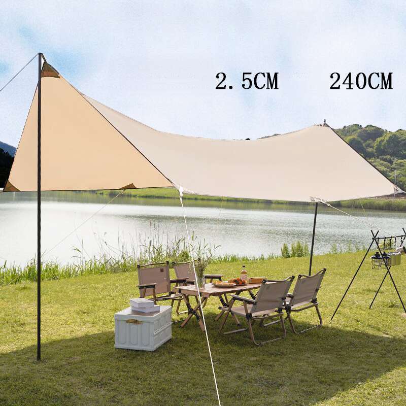 Căldură explozivă! Cort de camping portabil pe plajă, combinat cu adăpost de ploaie și protecție solară, oferind liniște sufletească_voghion.com
