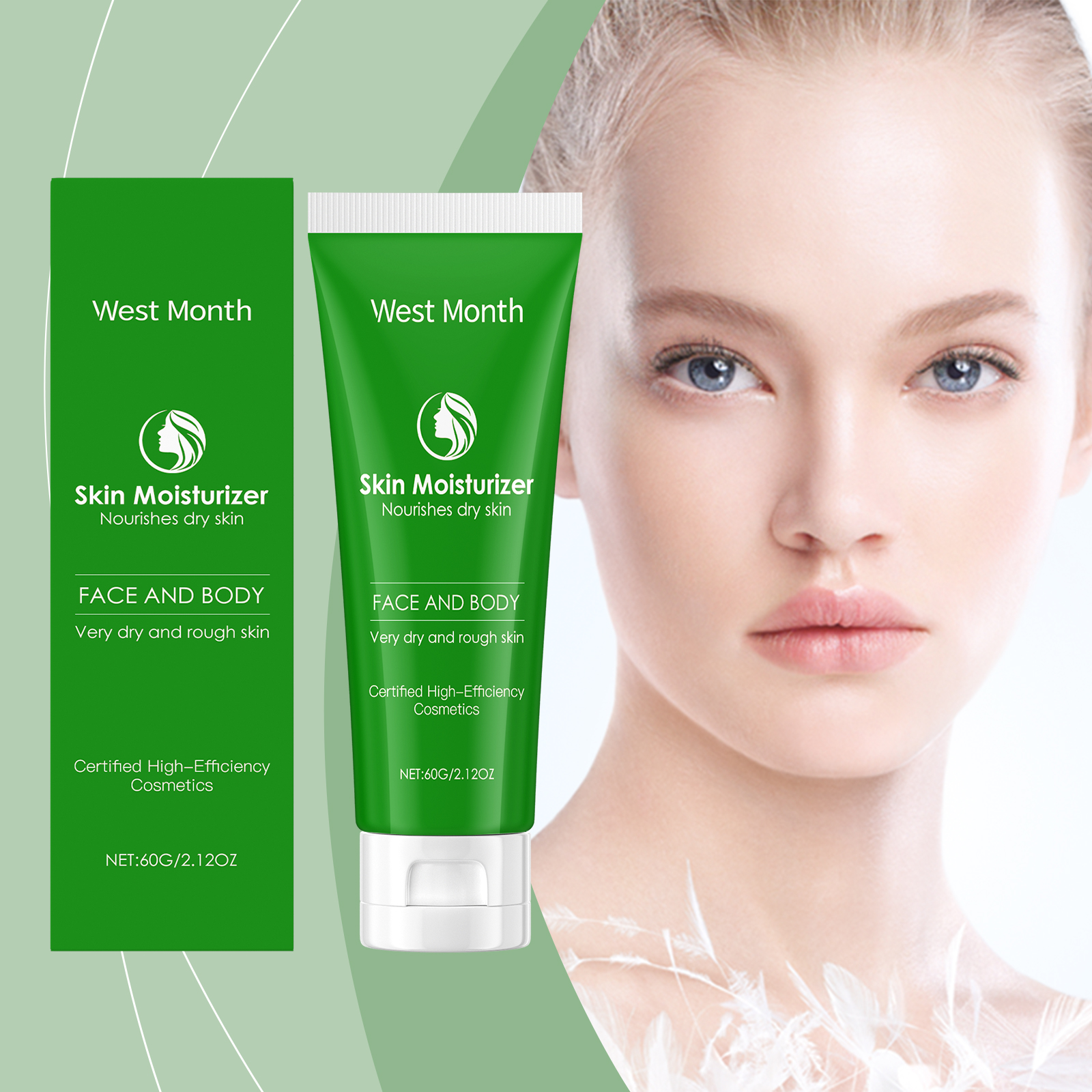 West&Month Moisturizing Moisturizer Gentle Moisturizing Facial Skin Repair Dry Moisturizing Moisturizing Face Cream_voghion.com