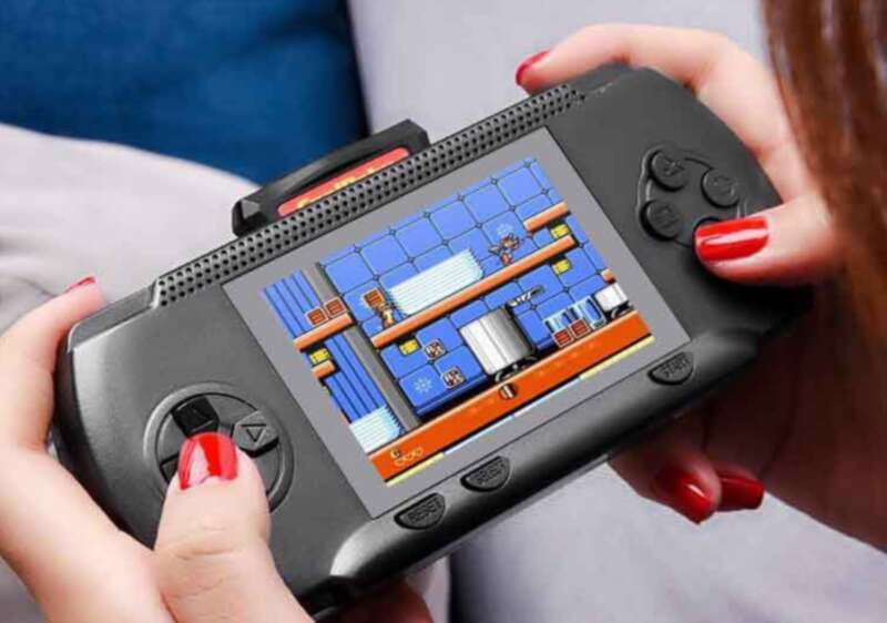 【 6148 People's Collection 】 Play Cat Palm 3.2-inch Screen Two Player Battle PSP Game Console Rechargeable Children's_voghion.com