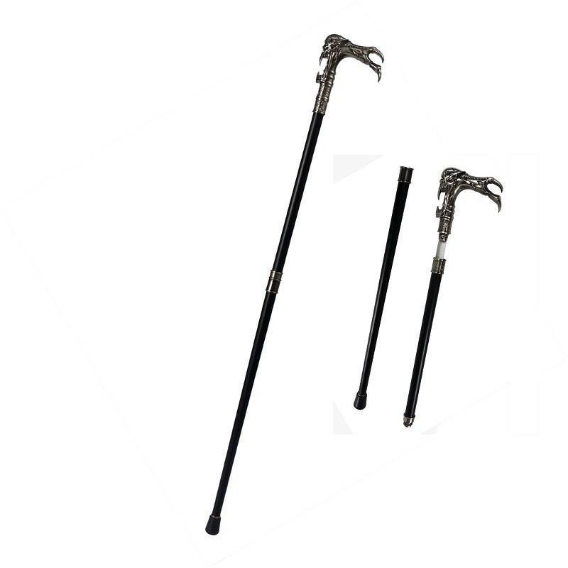 Spøgelseskraniehoved Modepind Dekorativ Vampyr Cosplay Vintage Fest Moderigtig Spadserende Stok Halloween Stav 93cm_voghion.com