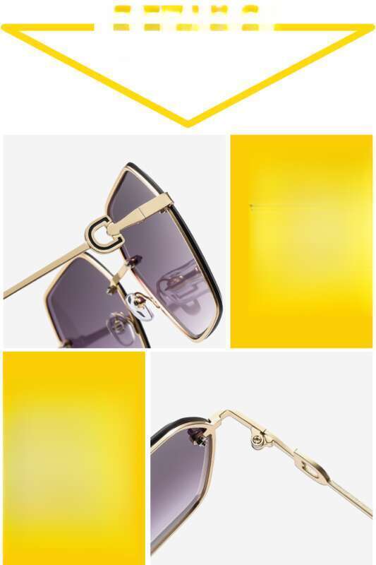 2025 New Fashion Dammen Rimless Tipp UV Schutz Net Red Sonnebrëller_voghion.com