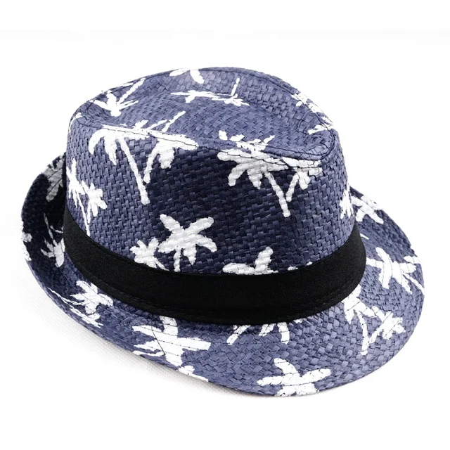 Nieuw binnen LNPBD 2024 hot sale Zomer stro kinderen Strand Zonnehoed Trilby panama Hoed handwerk voor jongen meisje Kinderen 4 kleuren_voghion.com