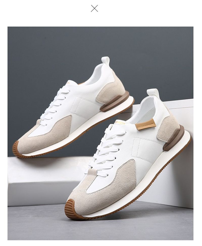 Schuhe Atmungsaktive Sommer Sneakers Casual Leder Kleine Weiße Herrenschuhe Sind Vielseitig_voghion.com