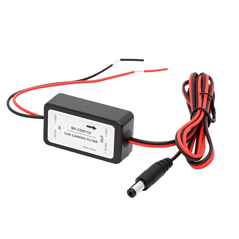 12V DC Rectifier Rear View Power Auto Car Camera Relay Capacitor Filter Connector_voghion.com