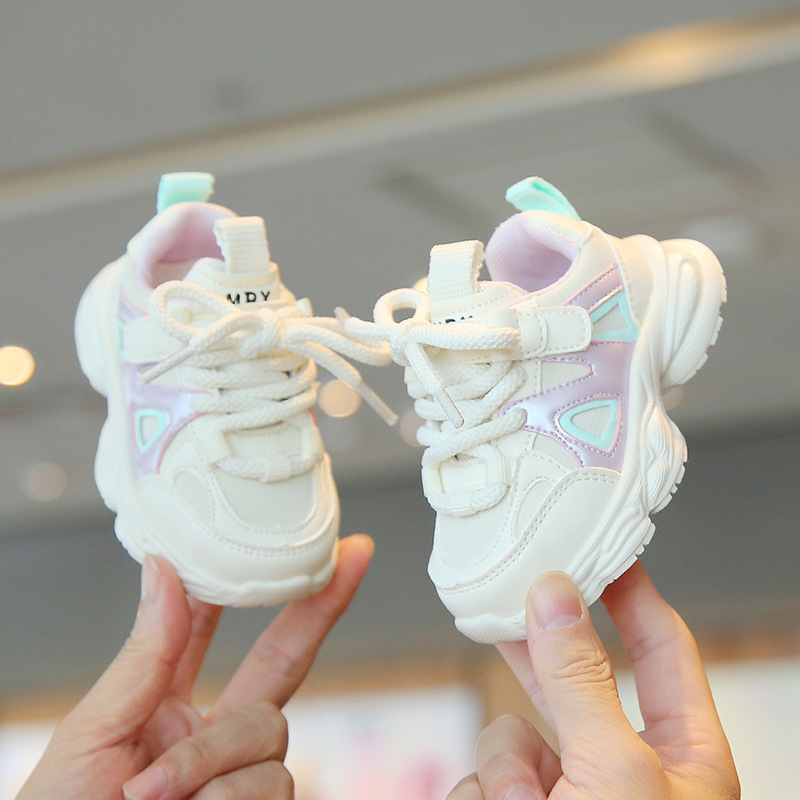Zapatos de papá para niñas con zapatos para niños pequeños, zapatos deportivos de primavera y otoño para bebés