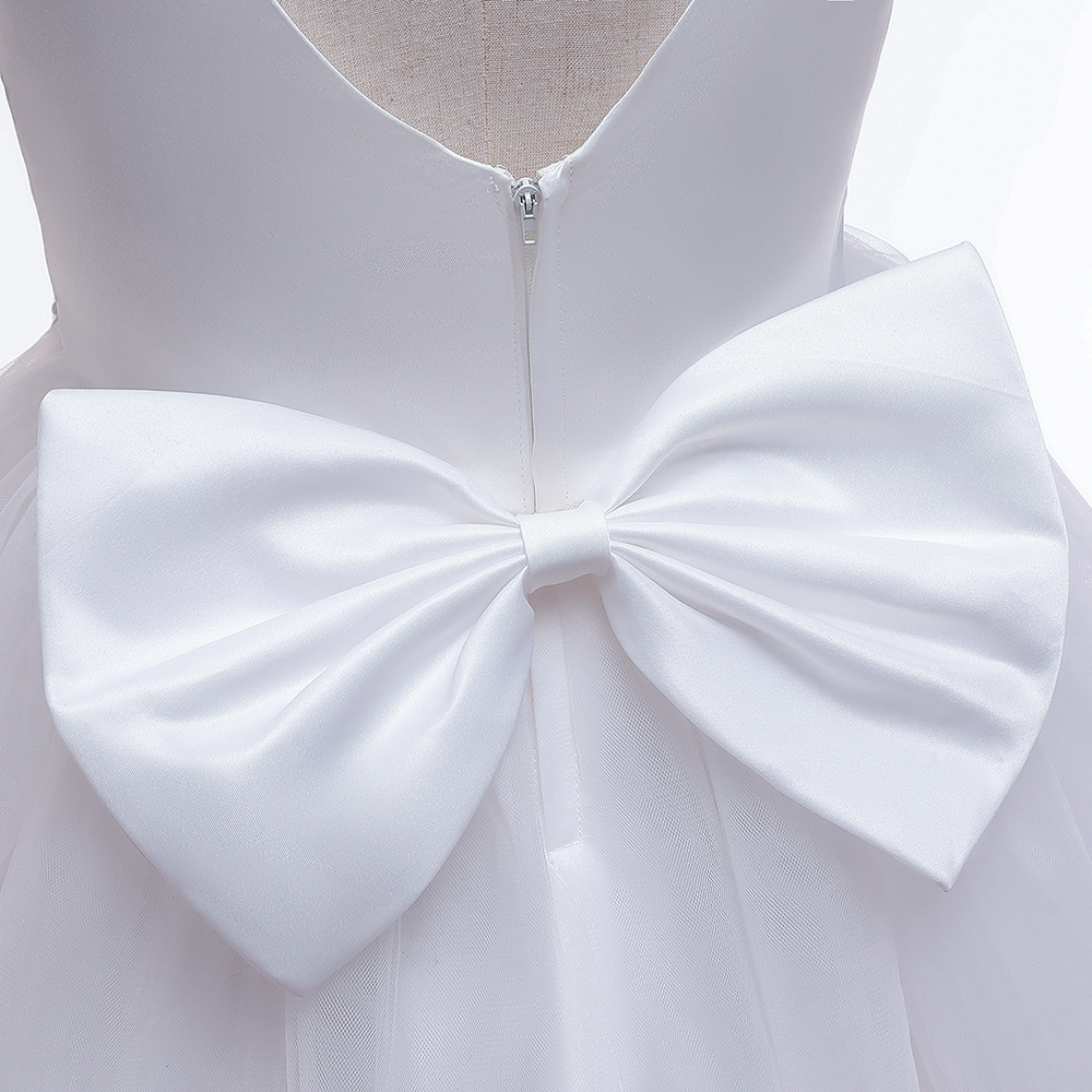 Petite robe Tutu à fleurs pour fille, fête d'anniversaire, communion, perlée, nouvel an, noël, princesse, manches volantes, 2024_voghion.com