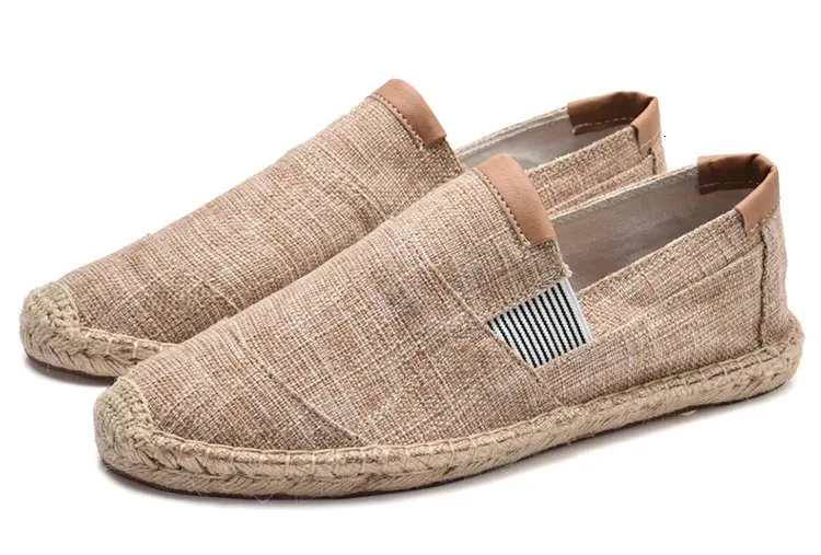 Atmungsaktive Freizeitschuhe aus Segeltuch für Herren im chinesischen Stil, weiche Slip-On-Espadrilles für Herren, Halbschuhe 240611_voghion.com