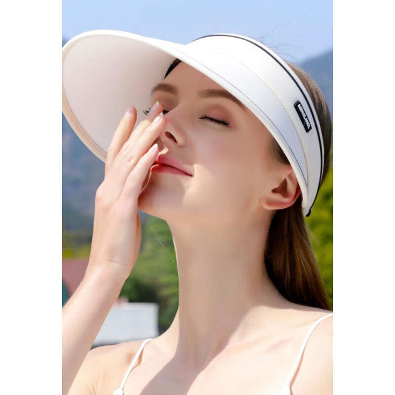 Mască de față pentru femei, cu bor larg, depozitabilă, cu partea superioară goală, cu protecție UV_voghion.com