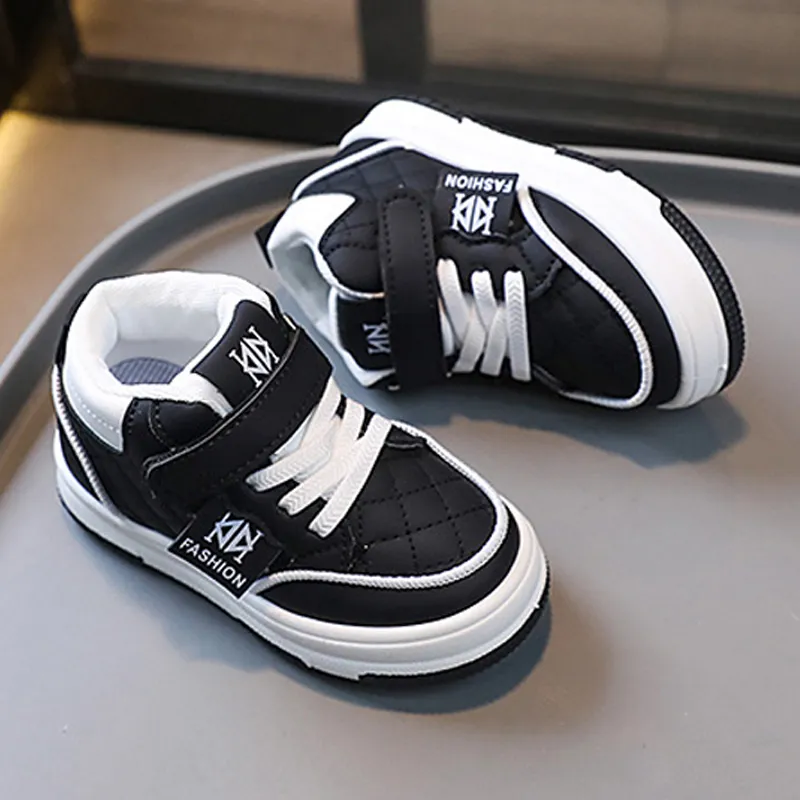 Toddler Boy Basketball Girl Sport Non-slip Footwears Autumn Student Kidsnest New Outdoor Shoes Sizes US5c-US1y_voghion.com