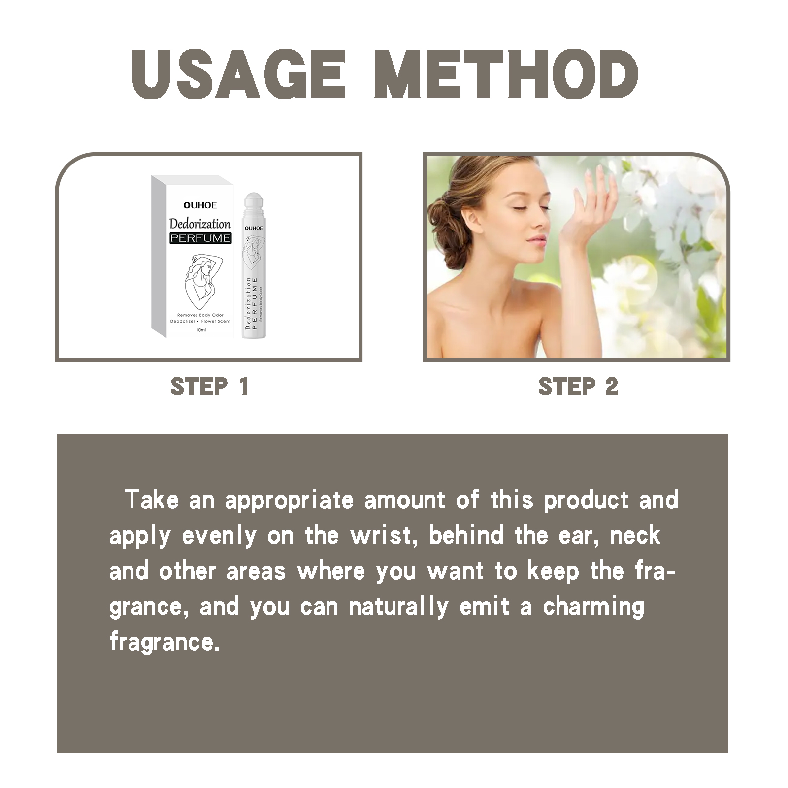 OUHOE Deodorant Ball To Alleviate Underarm Odor, Refreshing, Antiperspirant, Natural Fragrance, Portable Perfume_voghion.com