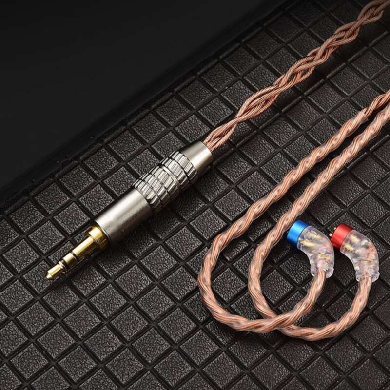 CVJ VS400 Kabelgebundenes Kopfhörer-Upgradekabel, 400-adrig, austauschbarer Stecker, 2,5–3,5–4,4 mm, symmetrisches geflochtenes Kabel_voghion.com