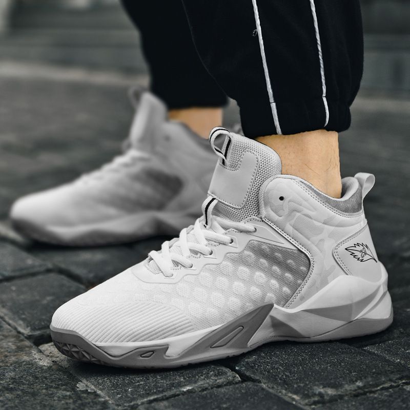 Neue nationale Flut Basketballschuhe Herren High-Top solide Turnschuhe Herrenschuhe Jugend Sport Laufschuhe_voghion.com