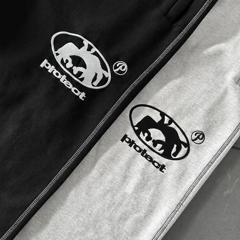 Pantalon de survêtement streetwear T rapstar pour homme et femme Y2K Haruku brodé Baggy décontracté Hip Hop Pantalon de jogging en coton Pantalon de sport_voghion.com