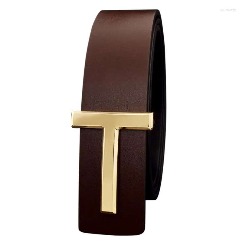 Echte leren riem voor dames en heren in een elegante stijl_voghion.com