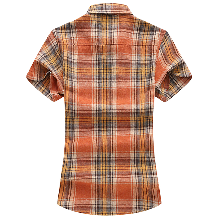 Camicia da uomo estiva a maniche corte a quadri a righe, casual, in cotone, bianca, rossa, verde, grigia, blu_voghion.com