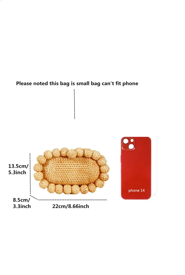 Borsa a mano in vimini con motivo a uovo da donna, in rattan, per feste di nozze, borsa estiva da spiaggia, in vimini 2024 240827_voghion.com