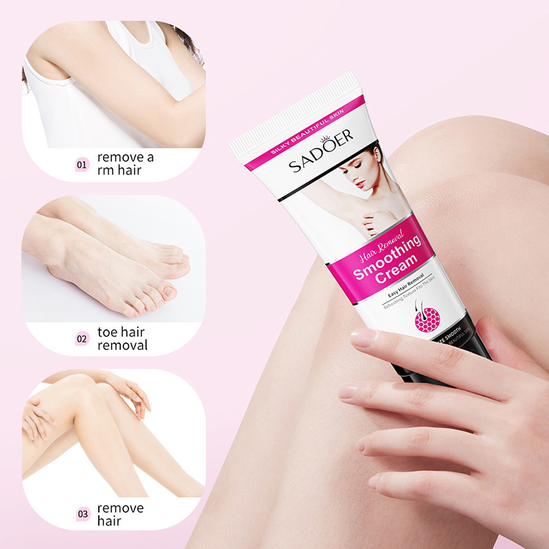 SADOER Smooth idrata, leviga, nutre la pelle, crema depilatoria pulita e comoda_voghion.com