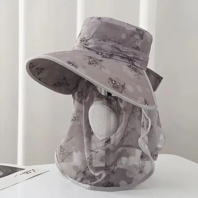 Sombrero de verano para mujer, con cola de caballo, a la moda, con ala grande, resistente a los rayos UV, para uso en granjas_voghion.com