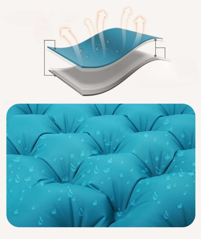 Outdoor Party Essential! 40D Nylon Coated Inflatable Bed Unlocks A New Camping Experience_voghion.com