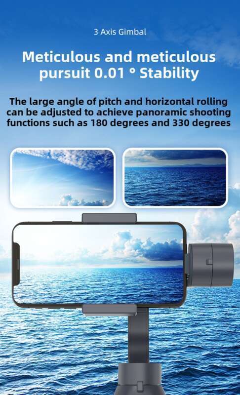 F10 PRO Handheld-Telefon Drei-Achsen-Gimbal-Stabilisator Shake, Internet-Promi-Live-Streaming-Achse Anti-Shake-Shooting_voghion.com