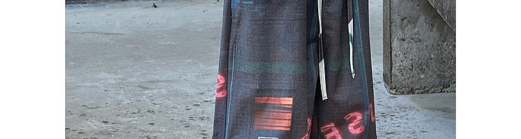 Mother&Kids Pojkar casual drapera byxor Neontryck design löst sittande trend CuHK barn byxor trend_voghion.com