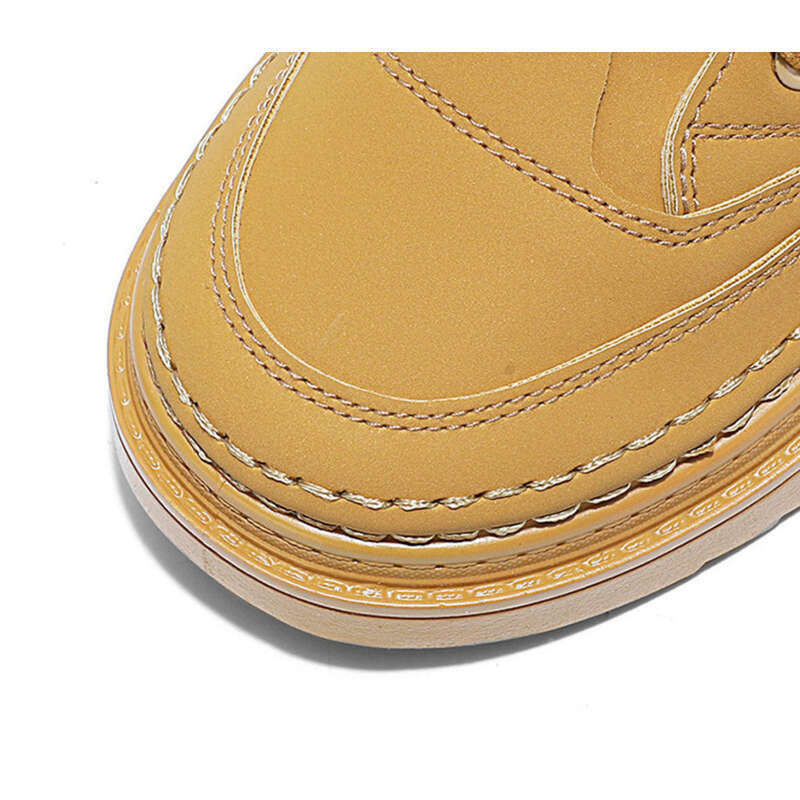 Herren Martin Boots Aus Leder Mit Dicker Sohle Im Workwear Stil_voghion.com