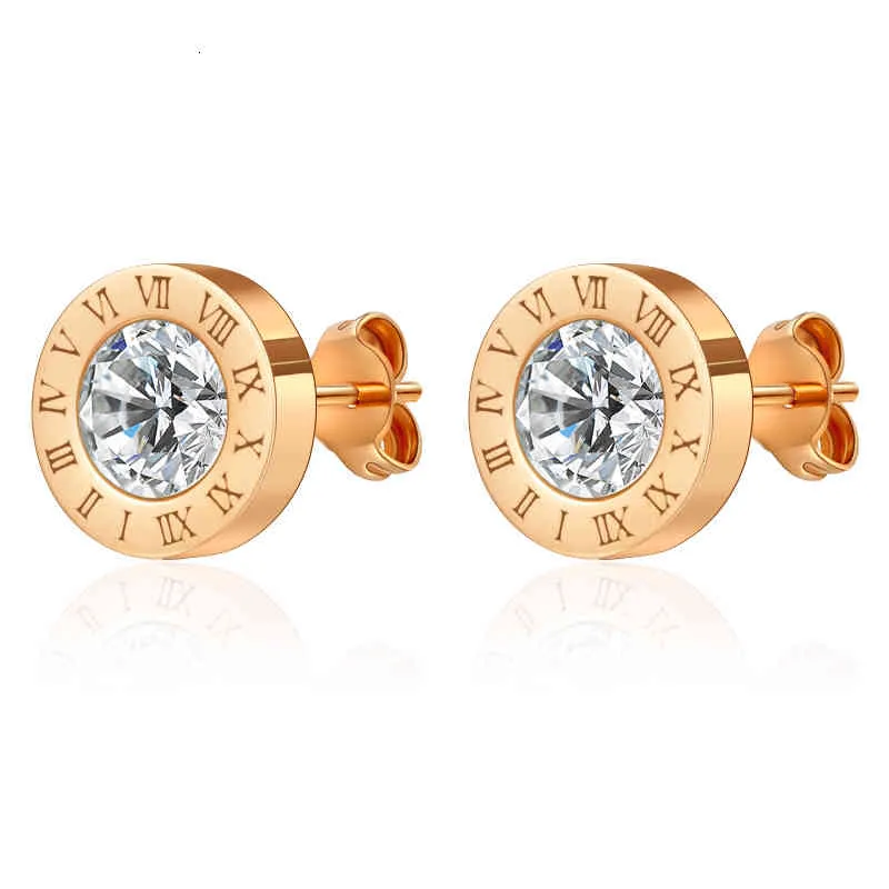 Parure collier et boucles d'oreilles chiffres romains cristal_voghion.com