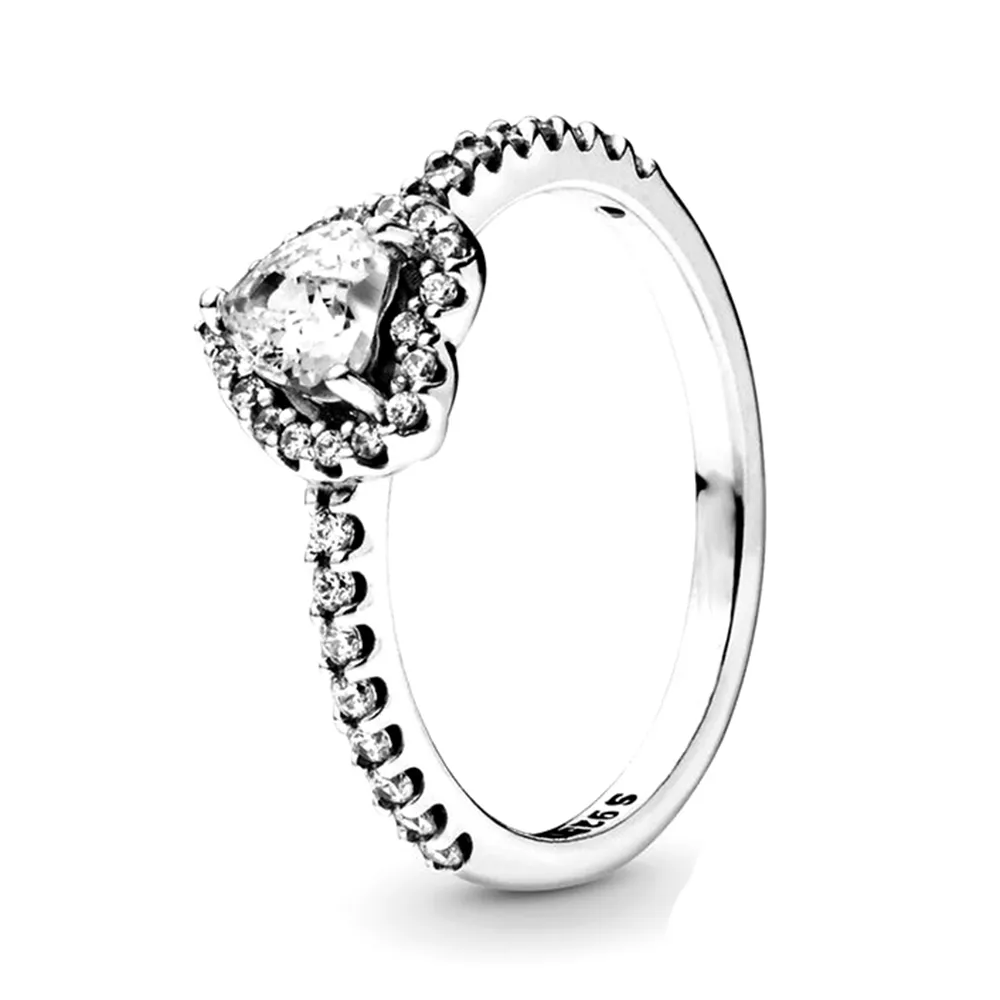 Sterg Nuovo Moda Donna Originale Corona Amore Skew Bone Fidanzamento Anello Argento Cristallo_voghion.com