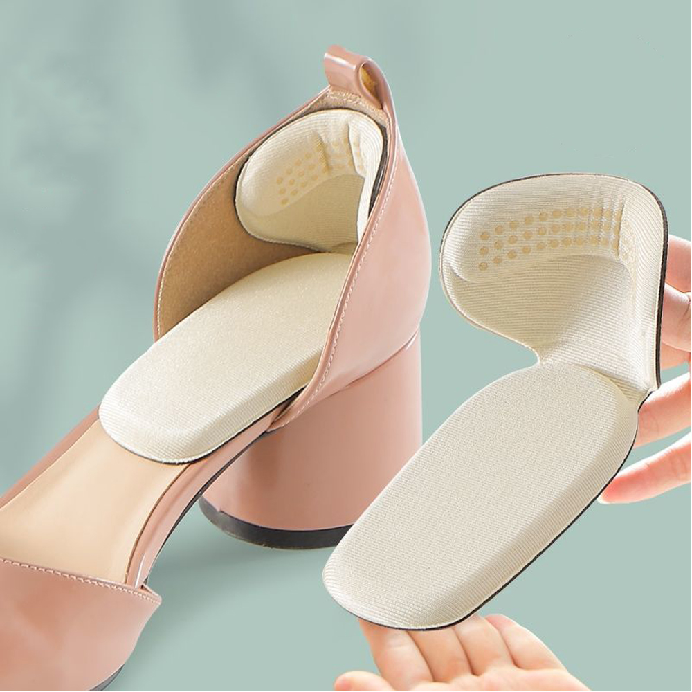 2 Pairs Half Insoles Back Stickers High Heels Liner Insert Heel Pain Relief Protector Cushion Pads Shoe Size Reducer_voghion.com