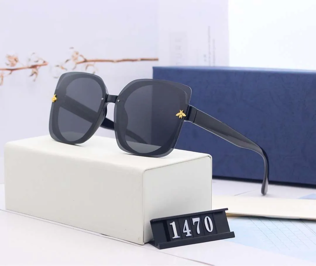 Mode-Sommer-Designer für Mann Womens Sonnenbrillen Gläser UV400 Bienen 1470 5 Farboption Hohe Qualität mit Box_voghion.com