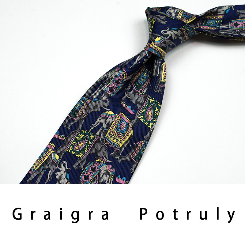 Men's Ties & Handkerchiefs replacement burgundy second-hand coffee color imported quality mulberry silk printed silk paisley men's tie extra wide_voghion.com