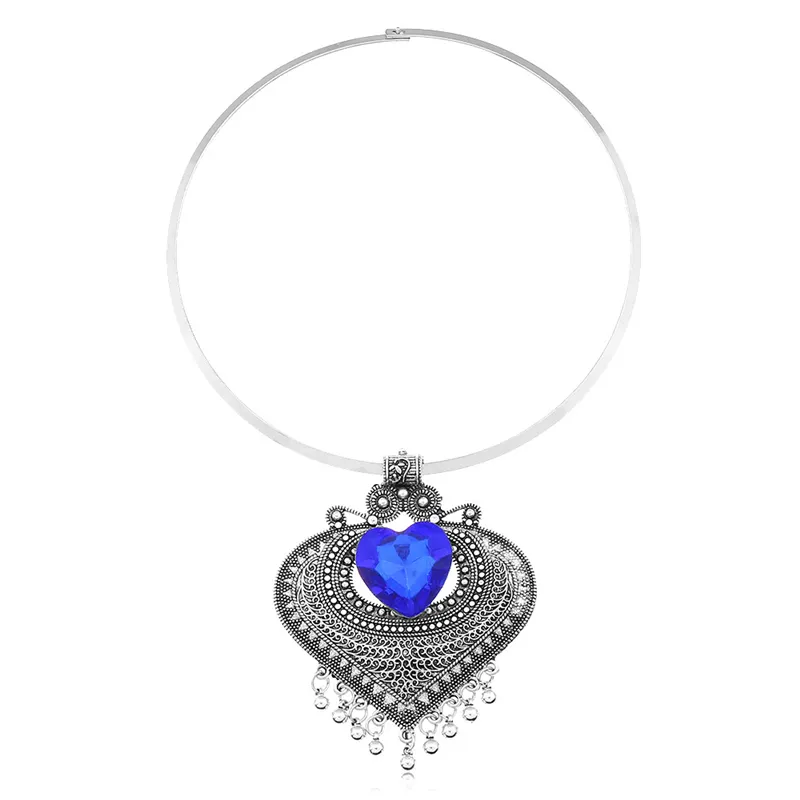 Collana girocollo statement etnica per donna metallo retrò_voghion.com
