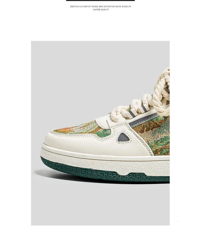 Chaussures de skateboard décontractées à plateforme Van Gogh pour femmes et hommes, motif graffiti 3D, nuit étoilée, 250226_voghion.com