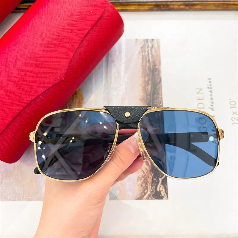 Womens Metal Mirror Legs Green Lens Sunglasses Retro Small Round Frame Sexy Little Women With Original Box_voghion.com