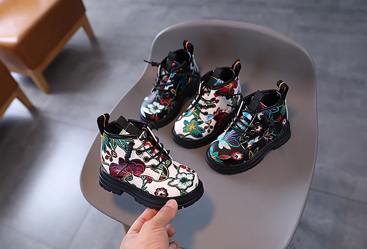Toddler Kids Girls Boys Wer Print Boots Baby Soft Bottom Boot Children Littlesprouts Autumn Winter Fashion Shoes 1-6_voghion.com