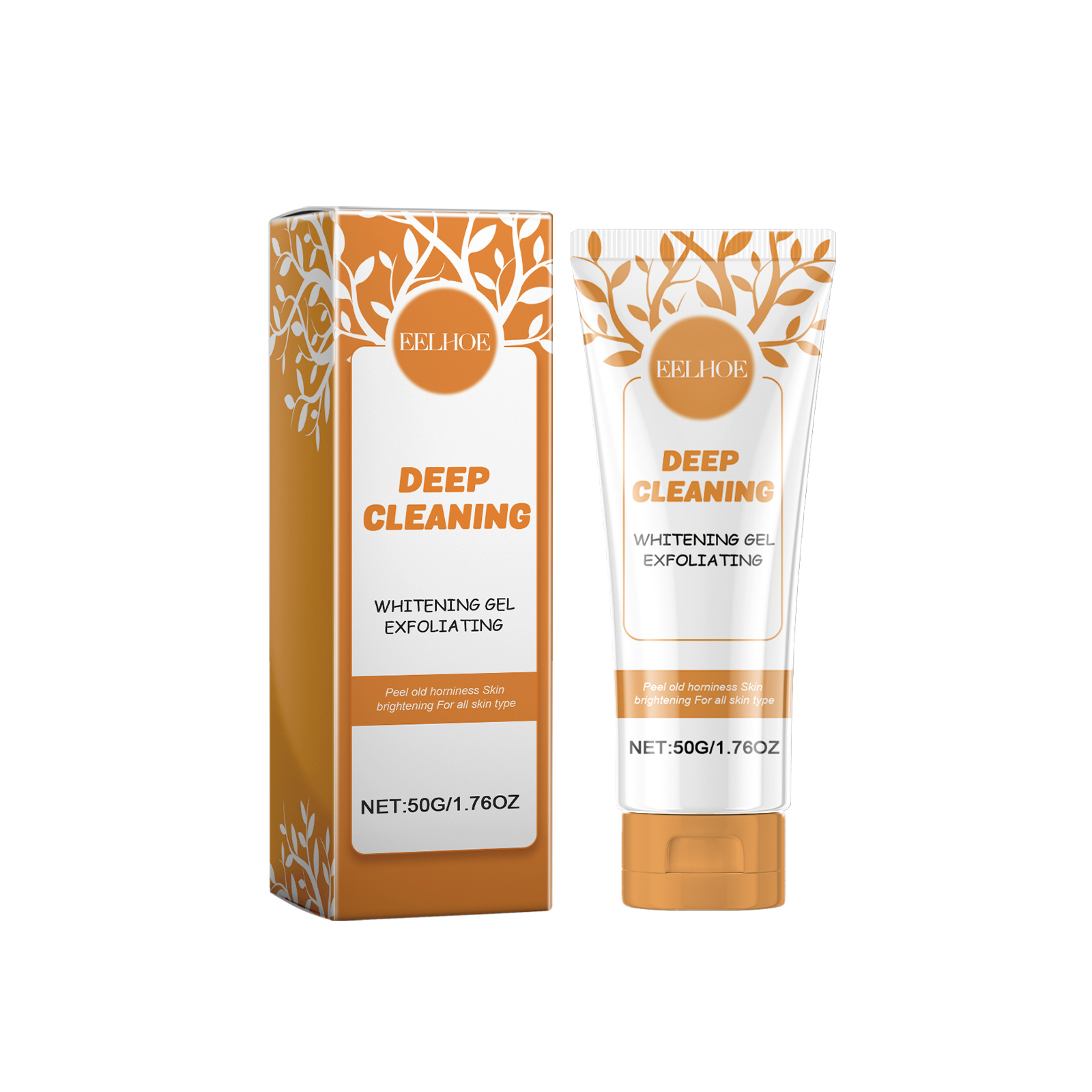 EELHOE Deep Cleaning Exfoliating Whitening Gel, Gentle Cleansing And Exfoliating Gel Nourishes Skin All Over_voghion.com
