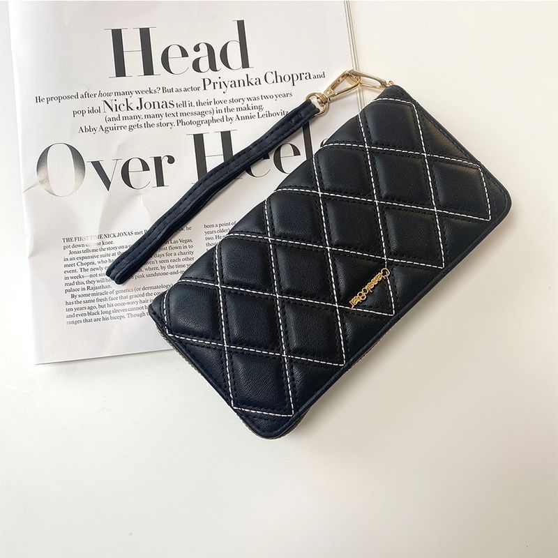 Handtaschen Kleine Stil Dia Damen Brieftasche Ins Große Kapazität Mode Münzgeldbörse Einzelner Reißverschluss Handytasche_voghion.com