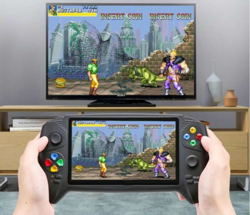 Xigubai 7-calowa przenośna konsola do gier PSP z poziomym ekranem telewizora, wygodna i nostalgiczna gra King Of Fighters Arcade_voghion.com