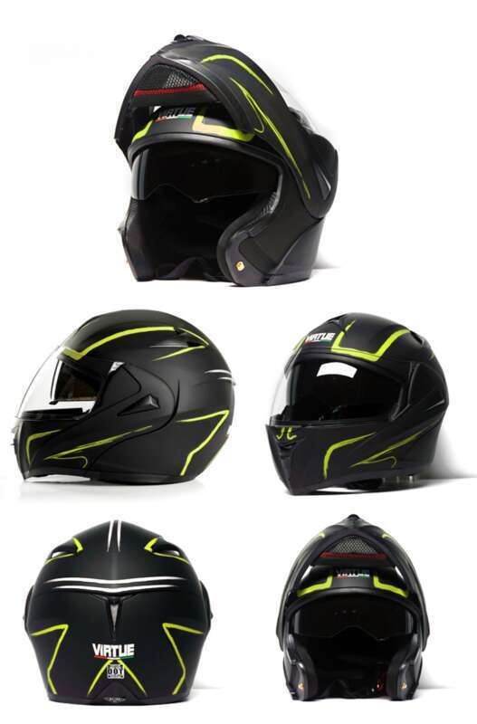 Capacete de lente dupla aberta para veículo elétrico VIRTUE DOT pode atender ao novo padrão nacional 3C_voghion.com