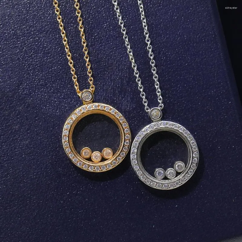 Anhänger Halsketten Austyn Mode Romantische Runde Transparente Glashalskette Frauen Eine Zirkon Aktivität Perlen Hochzeit_voghion.com
