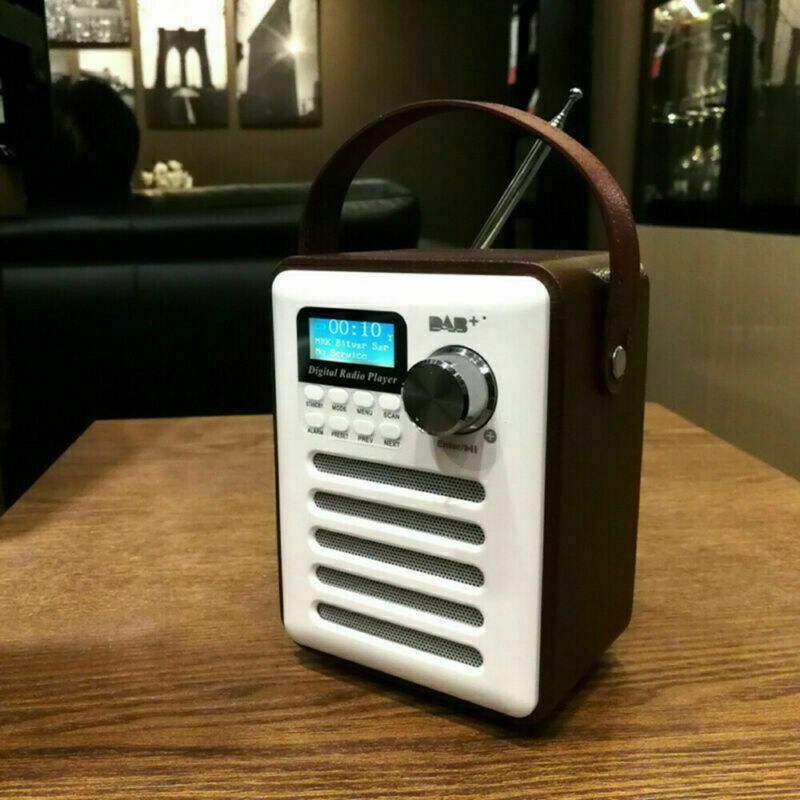 Portable Radio Rechargeable Bluetooth Speaker Digital Retro Stereo Bluetooth FM Receiver AUX Radio Audio MP3 Player_voghion.com