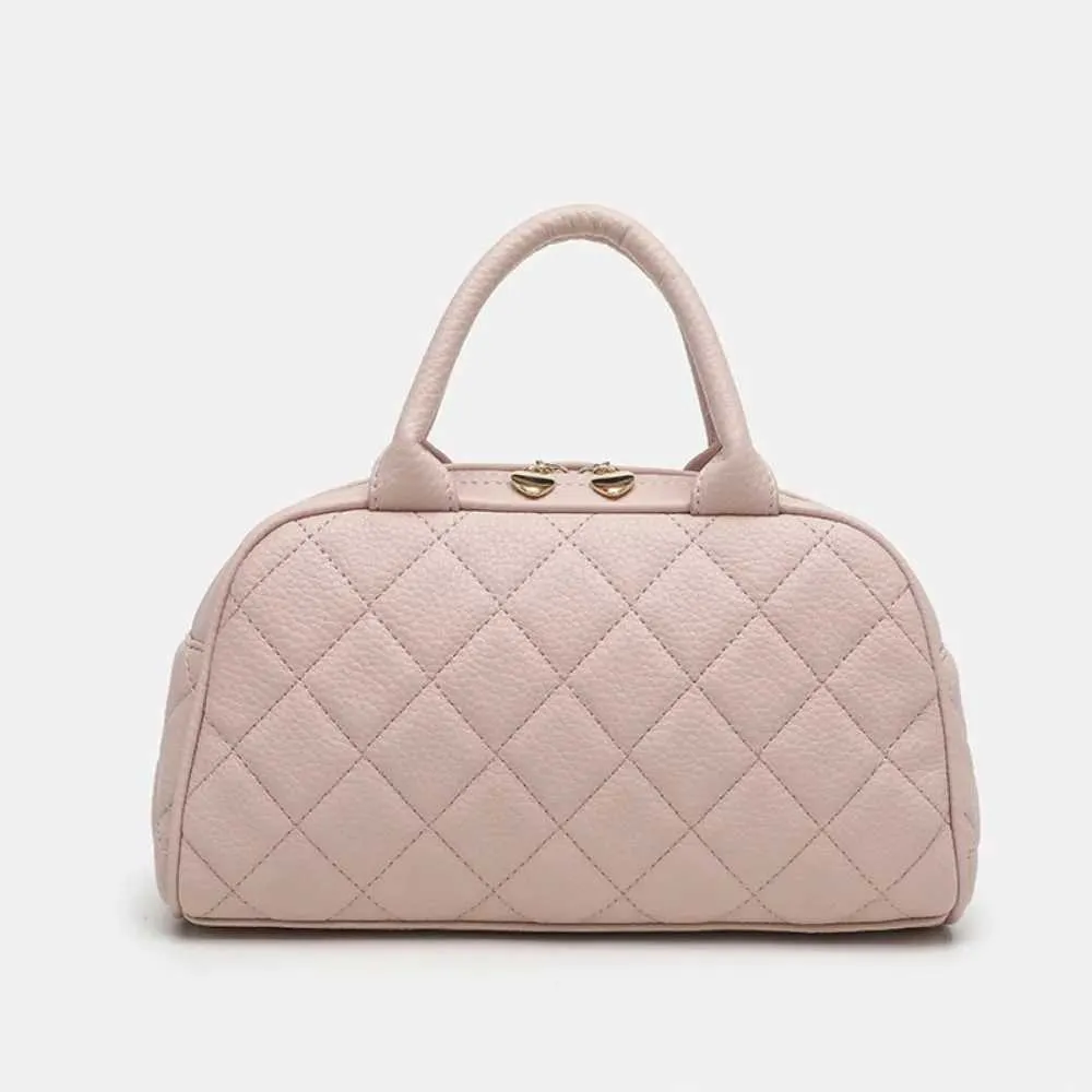 1 stück herbst und winter Maillard schokolade schwarz vintage stil bowg rhombus muster handtasche kosmetische ba241104_voghion.com