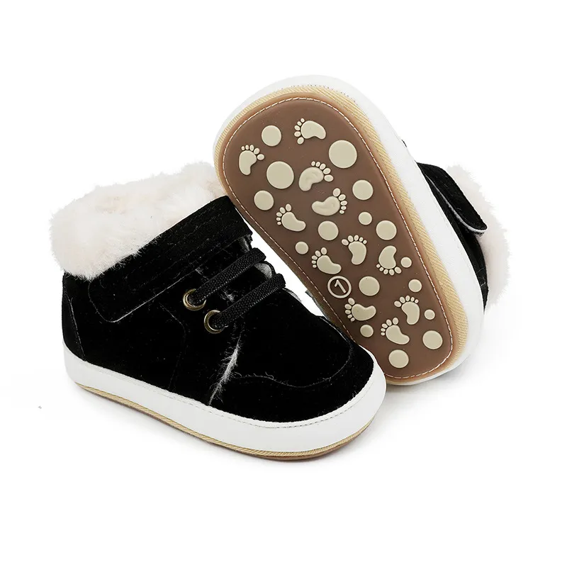 Winter Infant Boots Warm Plush First Walker Shoes For Newborns_voghion.com