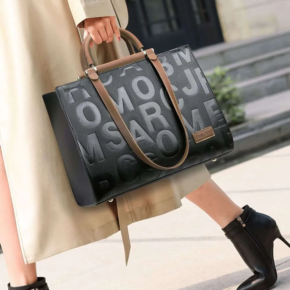 Draagbare nieuwe mode forenzentas, Emed Letter dames handtas grote capaciteit crossbody tas_voghion.com