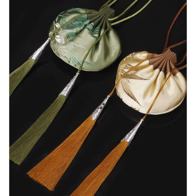 Anhänger Besticktes Handgemachtes Beifuß Duftsäckchen Leere Tasche_voghion.com