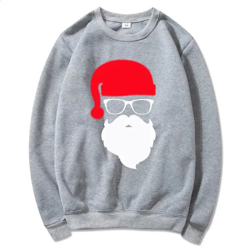Kapuzenpullover für Herren/Damen, Weihnachtsmann, individuell gestalteter lustiger Reißverschluss, Rundhalsausschnitt, Herbst-Kapuzenpullover, Haruku Street-Sweatshirt 241022_voghion.com