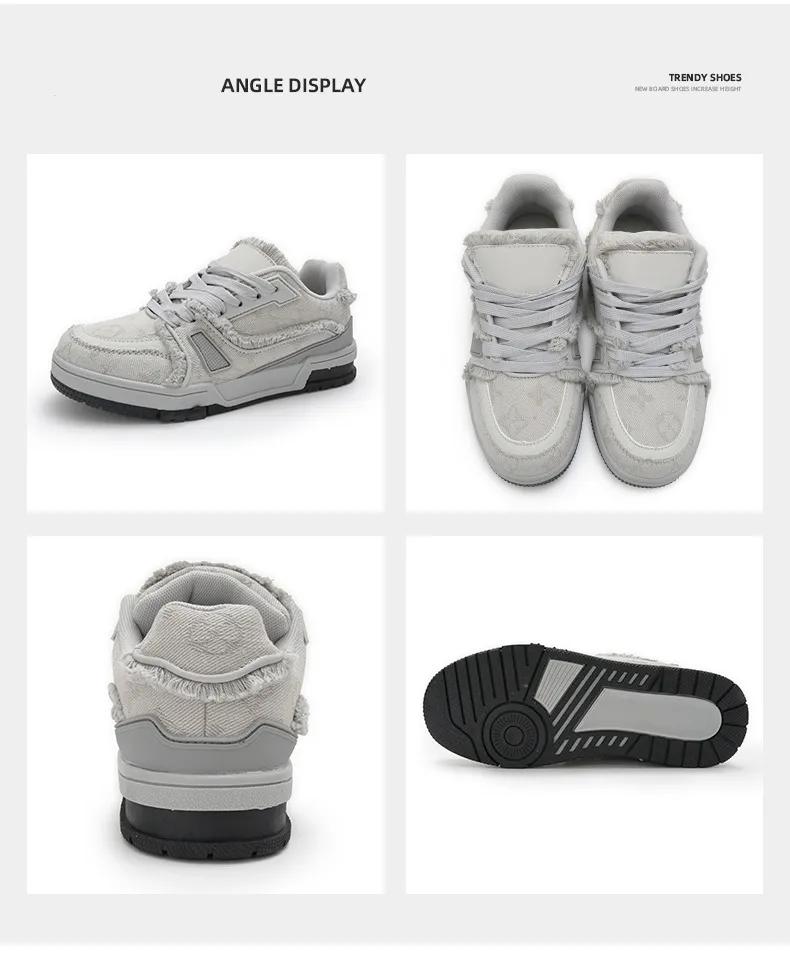 Scarpe da running con frange in denim stile chic hong kong_voghion.com