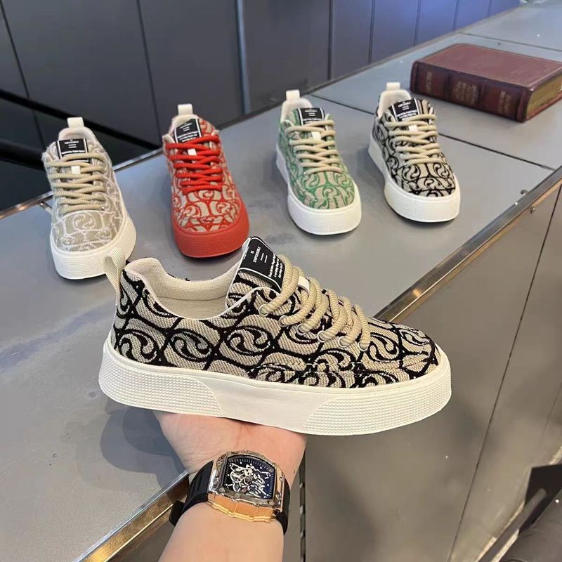 Neue atmungsaktive Tuch lässig Trendy vielseitige Turnschuhe Gewebte Canvasschuhe_voghion.com